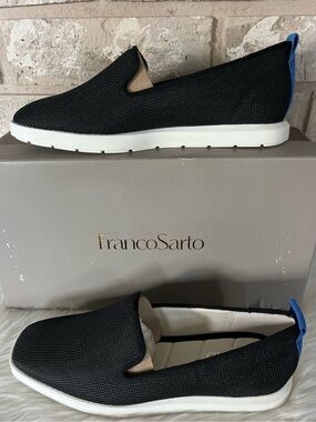Franco Sarto Boston 3 Shoes Women’s Size 5M Black Mesh Flats NIB